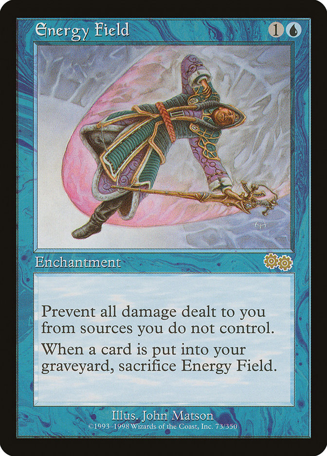 Energy Field [Urza's Saga] Magic: The Gathering
