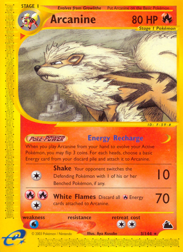 Arcanine (3/144) [Skyridge] Pokémon