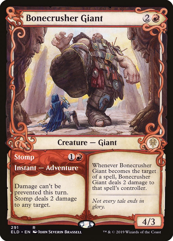 Bonecrusher Giant // Stomp (Showcase) [Throne of Eldraine] Magic: The Gathering