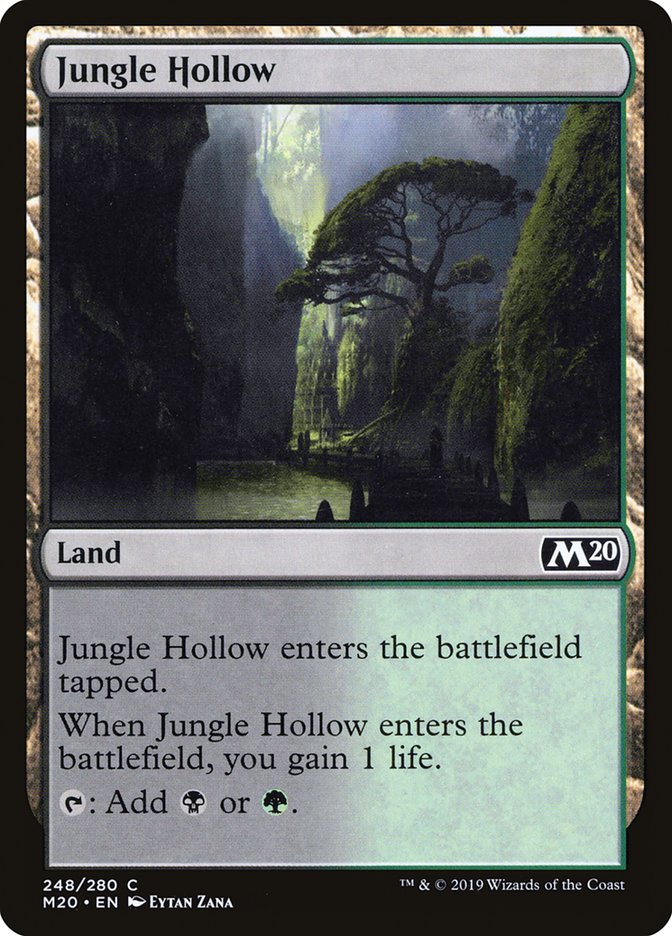 Jungle Hollow [Core Set 2020] Magic: The Gathering