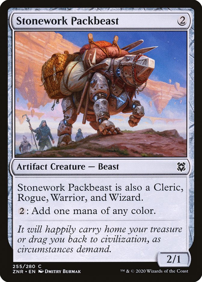 Stonework Packbeast [Zendikar Rising] Magic: The Gathering
