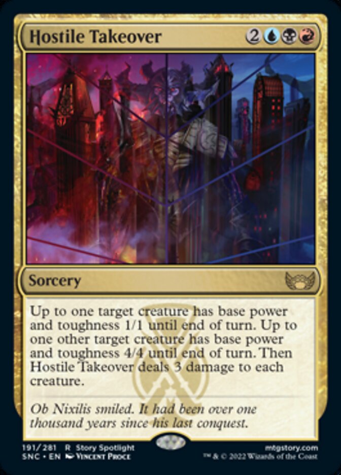 Hostile Takeover [Streets of New Capenna] Magic: The Gathering