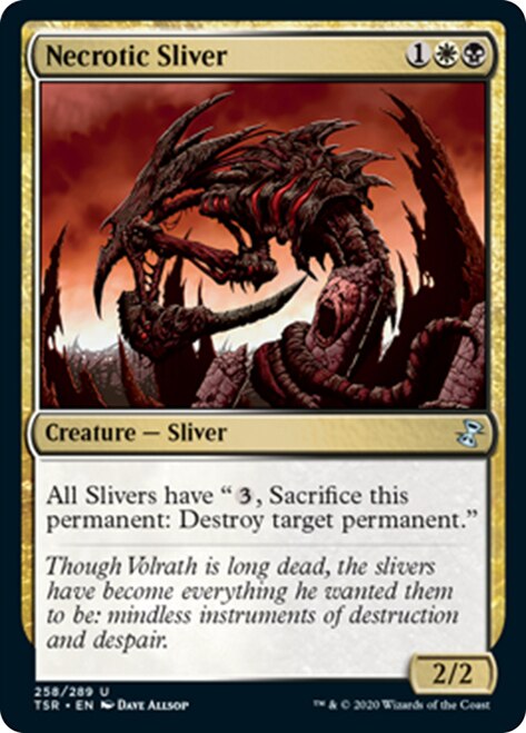 Necrotic Sliver [Time Spiral Remastered] Magic: The Gathering