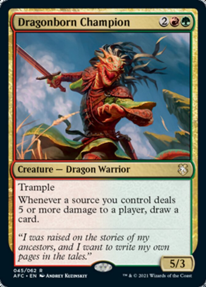 Dragonborn Champion [Dungeons & Dragons: Adventures in the Forgotten Realms Commander] Magic: The Gathering