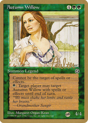 Autumn Willow (Preston Poulter) (SB) [Pro Tour Collector Set] Magic: The Gathering