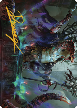 Sivriss, Nightmare Speaker Art Card (32) (Gold-Stamped Signature) [Commander Legends: Battle for Baldur's Gate Art Series] Magic: The Gathering