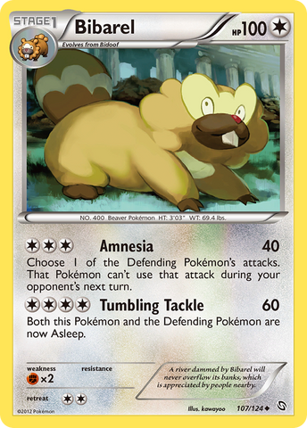 Bibarel (107/124) [Black & White: Dragons Exalted] Pokémon