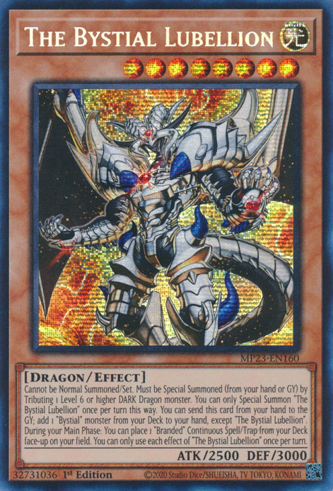 The Bystial Lubellion [MP23-EN160] Prismatic Secret Rare Yu-Gi-Oh!