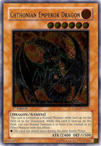 Chthonian Emperor Dragon [TAEV-EN019] Ultimate Rare Yu-Gi-Oh!