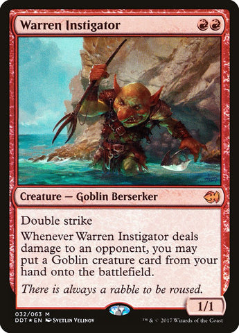 Warren Instigator [Duel Decks: Merfolk vs. Goblins] Magic: The Gathering