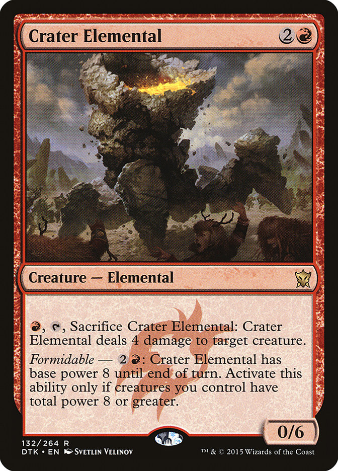 Crater Elemental [Dragons of Tarkir] Magic: The Gathering