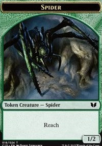 Spider // Dragon Double-Sided Token [Commander 2015 Tokens] Magic: The Gathering