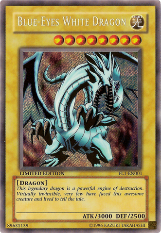 Blue-Eyes White Dragon [FL1-EN001] Secret Rare Yu-Gi-Oh!