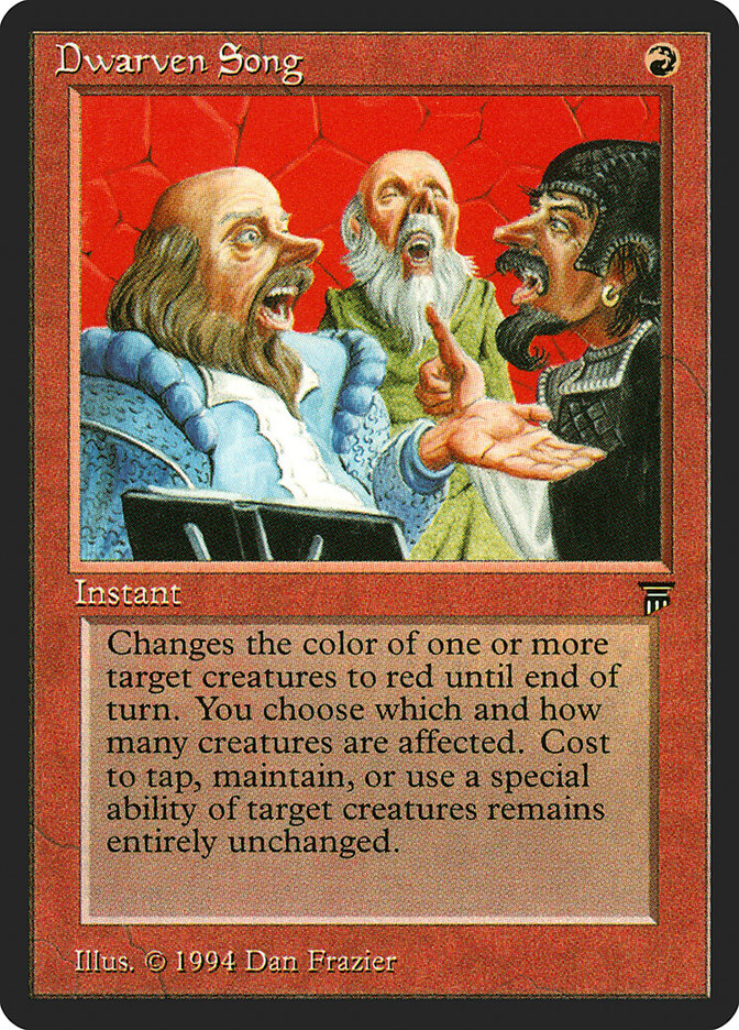 Dwarven Song [Legends] Magic: The Gathering