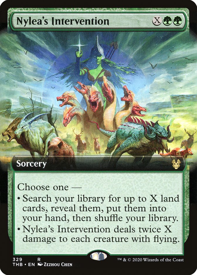 Nylea's Intervention (Extended Art) [Theros Beyond Death] Magic: The Gathering