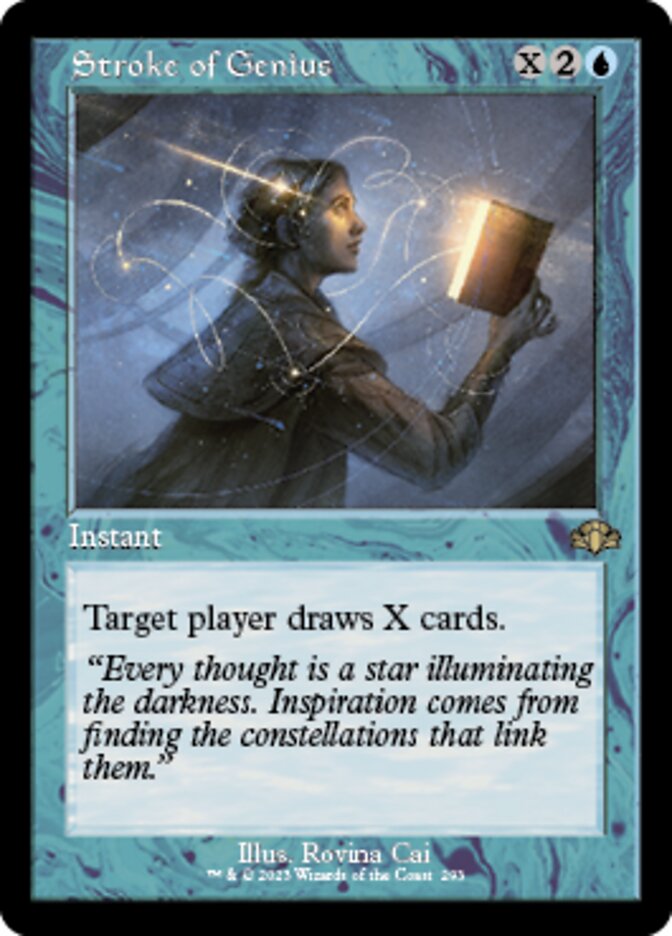 Stroke of Genius (Retro) [Dominaria Remastered] Magic: The Gathering