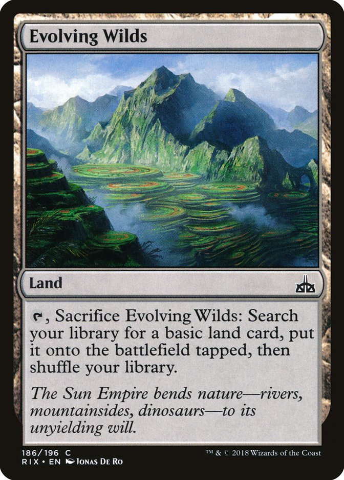 Evolving Wilds [Rivals of Ixalan] Magic: The Gathering