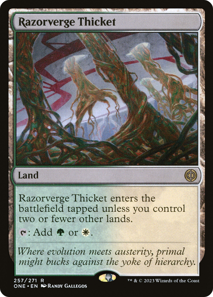 Razorverge Thicket [Phyrexia: All Will Be One] Magic: The Gathering