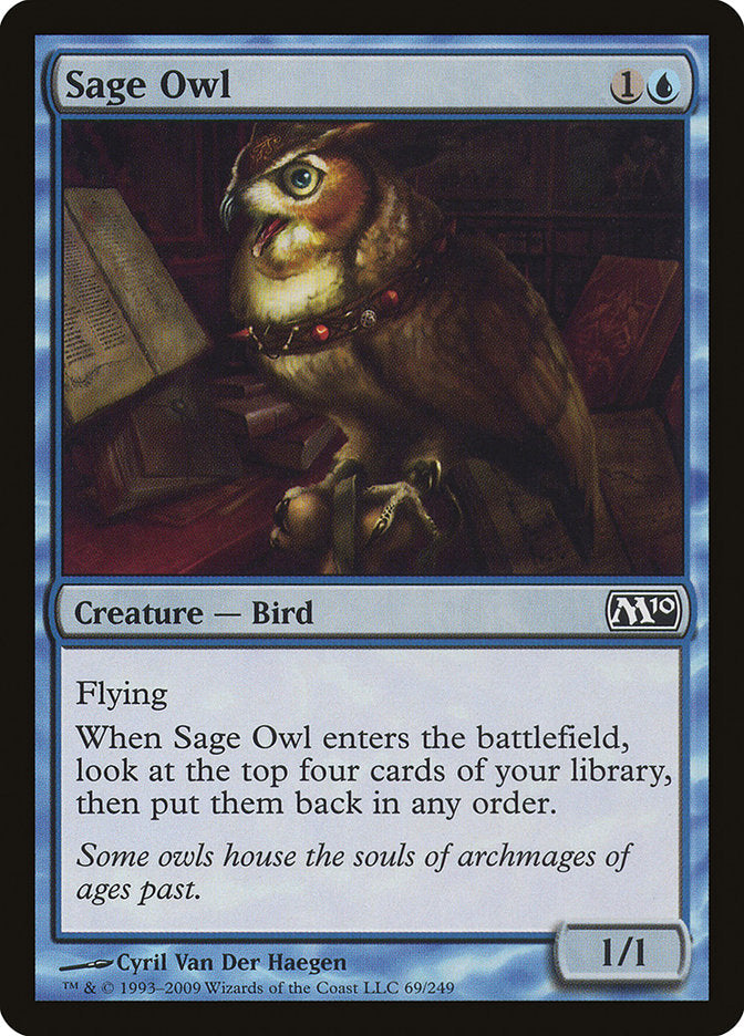 Sage Owl [Magic 2010] Magic: The Gathering