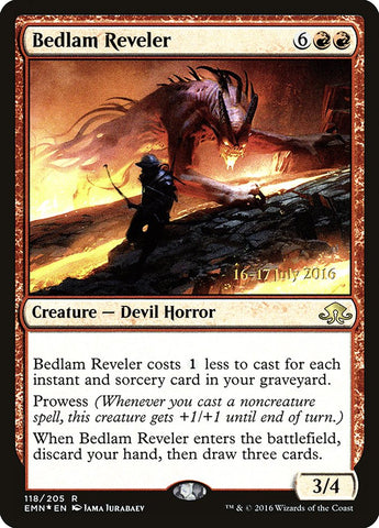 Bedlam Reveler [Eldritch Moon Prerelease Promos] Magic: The Gathering