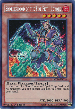 Brotherhood of the Fire Fist - Coyote [MP14-EN054] Secret Rare Yu-Gi-Oh!