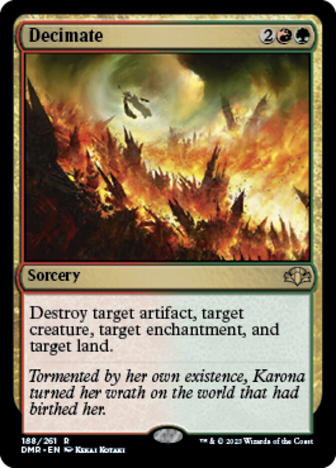 Decimate [Dominaria Remastered] Magic: The Gathering