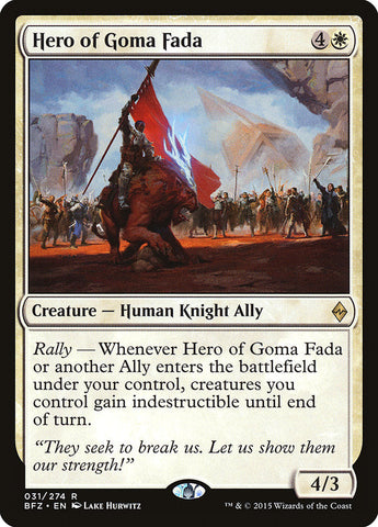 Hero of Goma Fada [Battle for Zendikar] Magic: The Gathering