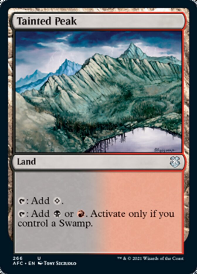Tainted Peak [Dungeons & Dragons: Adventures in the Forgotten Realms Commander] Magic: The Gathering
