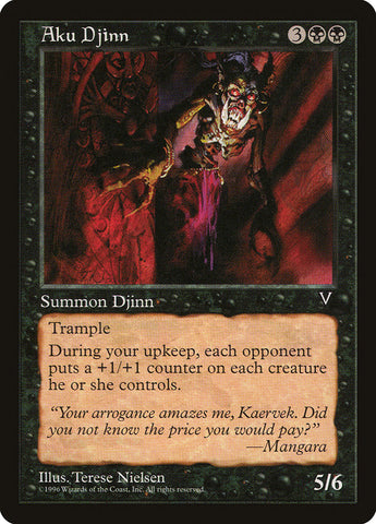 Aku Djinn [Visions] Magic: The Gathering