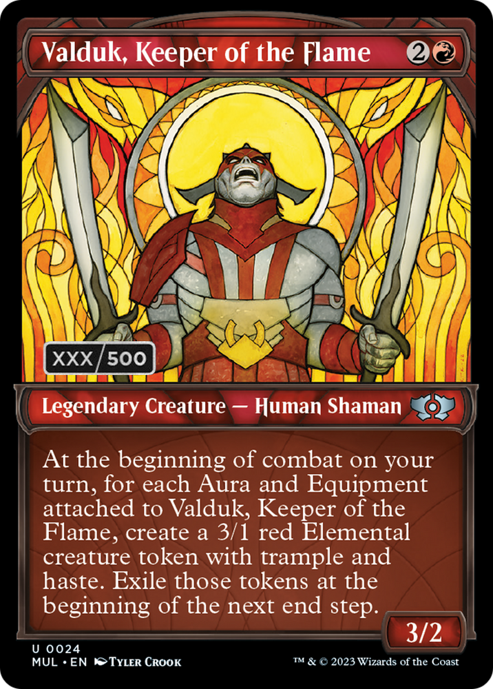 Valduk, Keeper of the Flame (Serialized) [Multiverse Legends] Magic: The Gathering