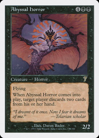 Abyssal Horror [Seventh Edition] Magic: The Gathering
