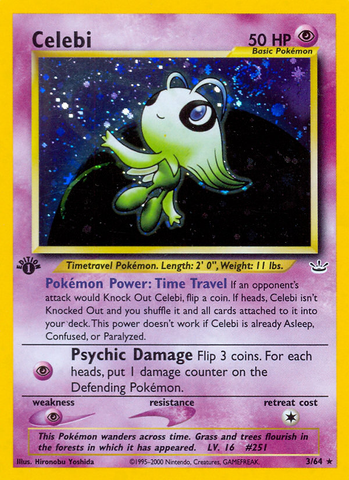 Celebi (3/64) [Neo Revelation 1st Edition] Pokémon