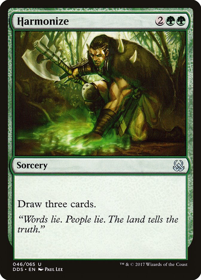 Harmonize [Duel Decks: Mind vs. Might] Magic: The Gathering