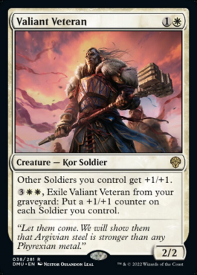 Valiant Veteran [Dominaria United] Magic: The Gathering