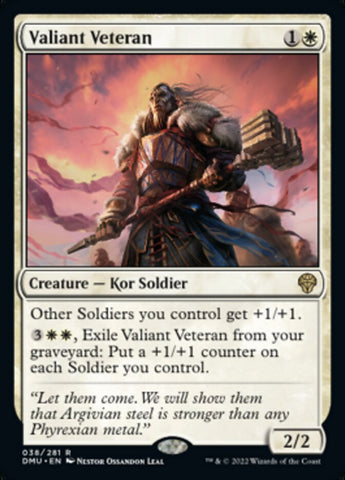 Valiant Veteran [Dominaria United] Magic: The Gathering