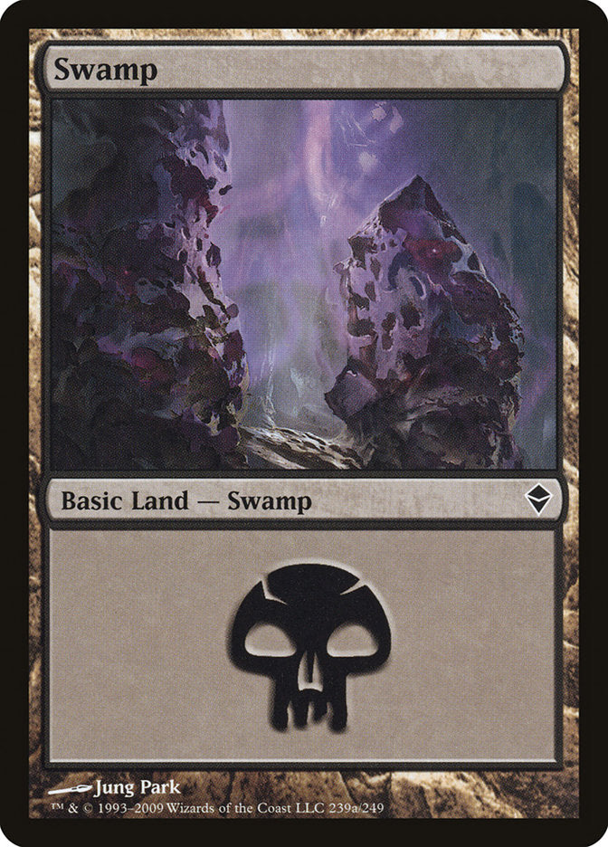 Swamp (239a) [Zendikar] Magic: The Gathering