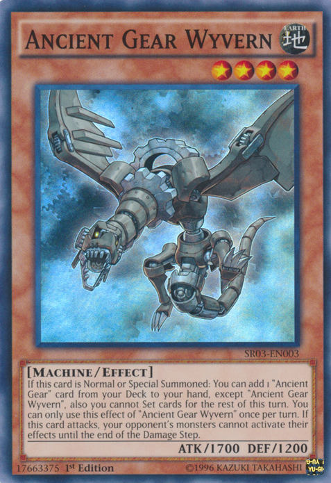 Ancient Gear Wyvern [SR03-EN003] Super Rare Yu-Gi-Oh!