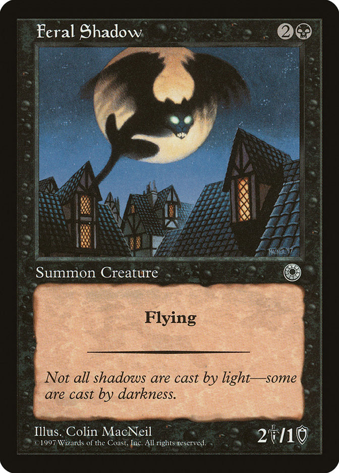 Feral Shadow [Portal] Magic: The Gathering