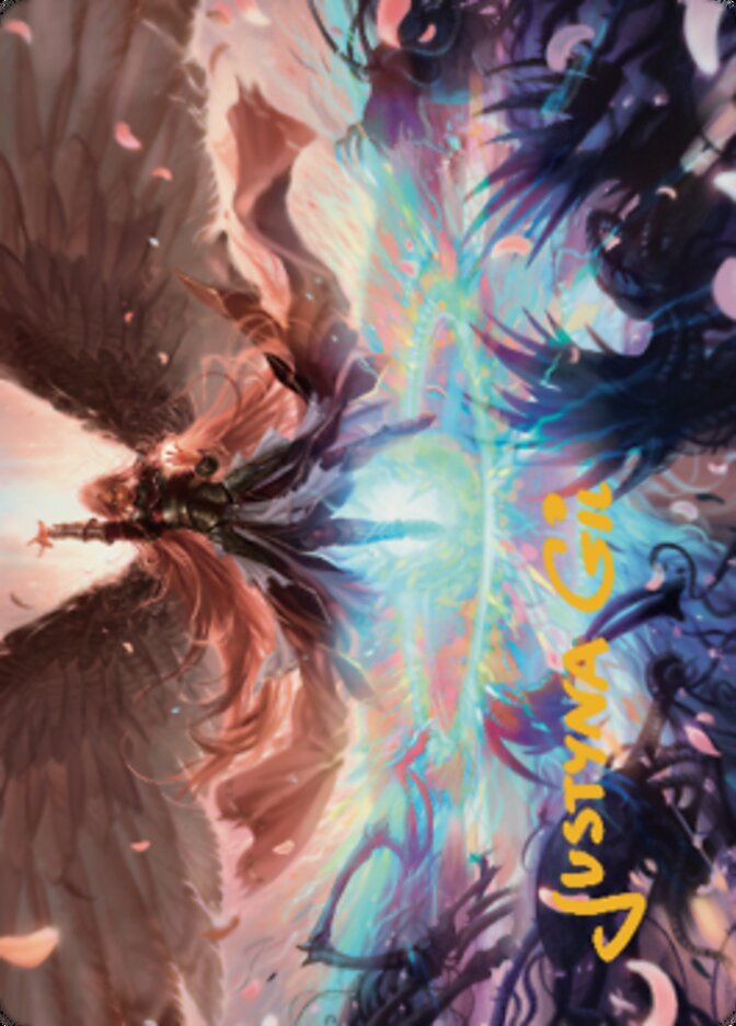 Iridian Maelstrom Art Card (Gold-Stamped Signature) [Dominaria United Art Series] Magic: The Gathering