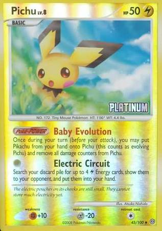Pichu (45/100) [Burger King Promos: 2009 Collection] Pokémon