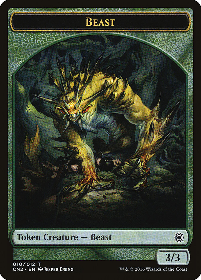 Beast Token [Conspiracy: Take the Crown Tokens] Magic: The Gathering