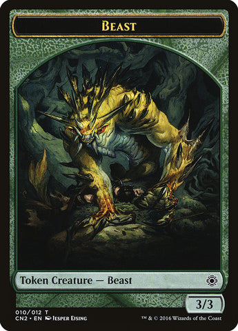 Beast Token [Conspiracy: Take the Crown Tokens] Magic: The Gathering