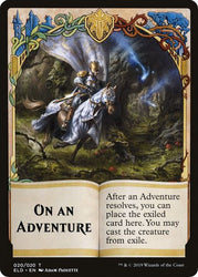 On An Adventure Double-sided Emblem [Challenger Decks 2020 Tokens] Magic: The Gathering