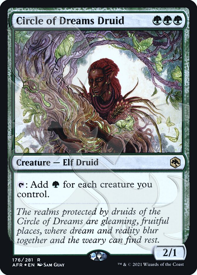 Circle of Dreams Druid (Ampersand Promo) [Dungeons & Dragons: Adventures in the Forgotten Realms Promos] Magic: The Gathering