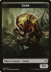 Faerie Rogue // Germ Double-Sided Token [Zendikar Rising Commander Tokens] Magic: The Gathering