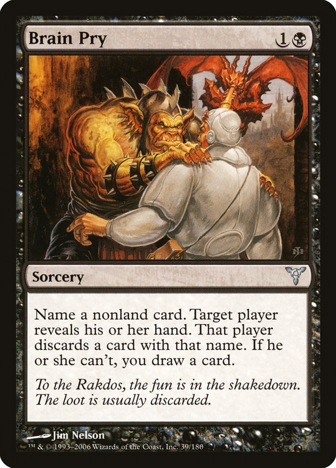 Brain Pry [Dissension] Magic: The Gathering
