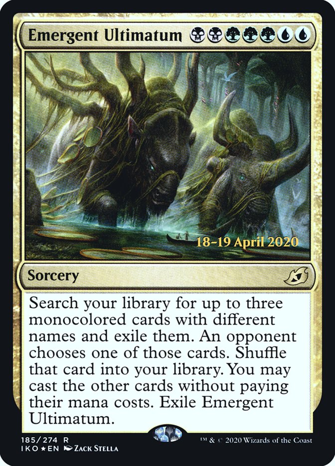 Emergent Ultimatum [Ikoria: Lair of Behemoths Prerelease Promos] Magic: The Gathering