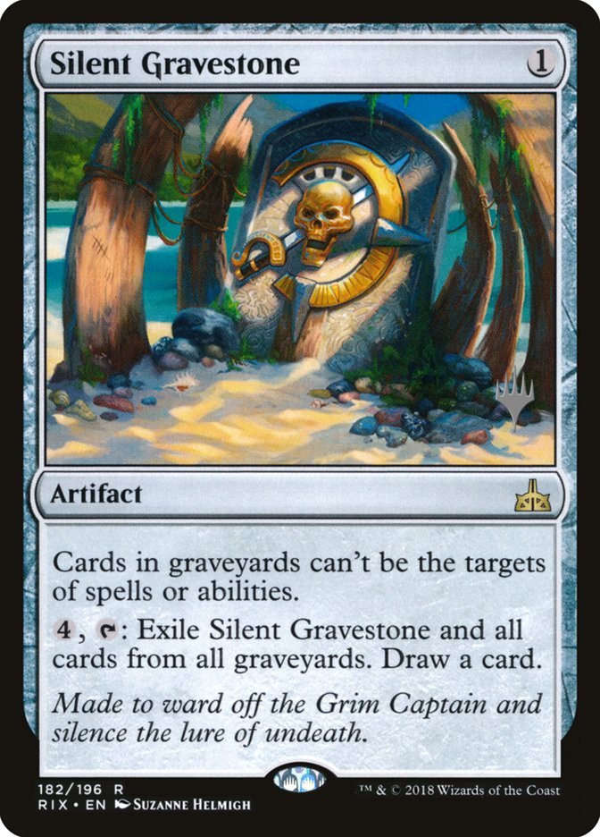 Silent Gravestone (Promo Pack) [Rivals of Ixalan Promos] Magic: The Gathering
