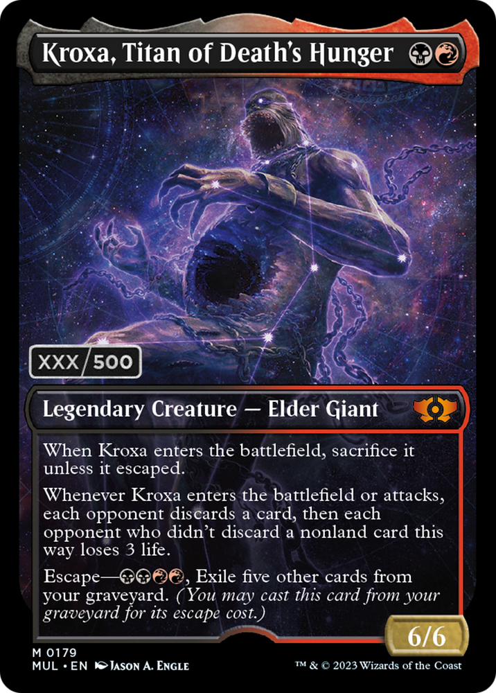 Kroxa, Titan of Death's Hunger (Serialized) [Multiverse Legends] Magic: The Gathering