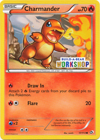 Charmander (17/113) (Build A Bear Workshop Exclusive) [Black & White: Legendary Treasures] Pokémon